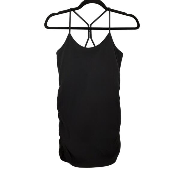 Beyond the Bump Maternity Tunic Tank Top Racerback Black Womens M Beyond Yoga - Picture 1 of 10